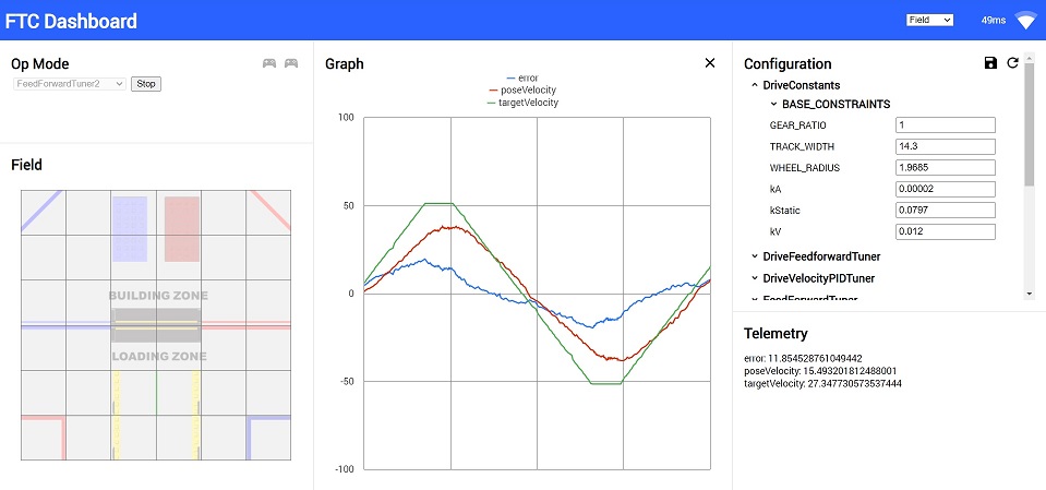 Image depicting FTC Dashboard in the browser