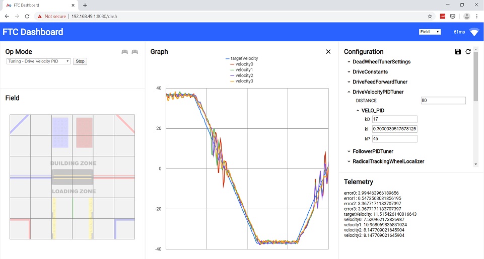 Image depicting FTC Dashboard in the browser